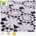 organic 100 cotton lace embroidered fabric for clothing